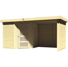 Gartenhaus Karibu Anvik 3 inkl. Anbaudach 2,4 m, Rück- und Seitenwand 433x217 cm natur-thumb-1 Gartenhaus Karibu Anvik 3 inkl. Anbaudach 2,4 m, Rück- und Seitenwand 433x217 cm natur-thumb-1