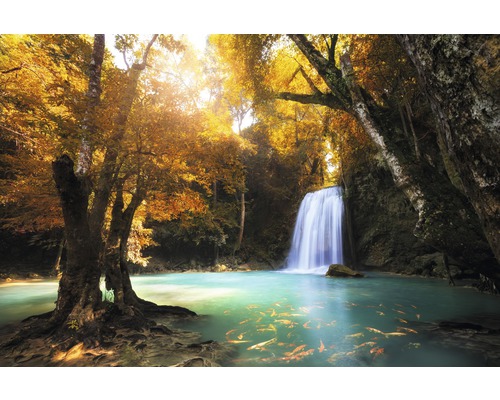 Fototapete Vlies 18365 Waterfall in Kanchanaburi 7-tlg. 350 x 260 cm