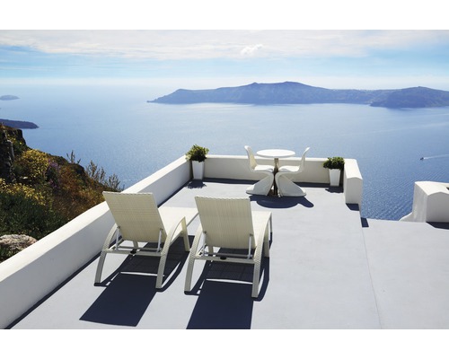 Fototapete Vlies 18371 Sea View Terrace in Santorini 7-tlg. 350 x 260 cm