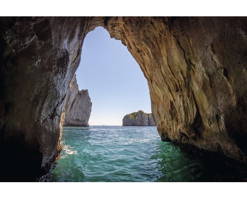 Fototapete Vlies 18379 Blue Grotto in Capri island 7-tlg. 350 x 260 cm