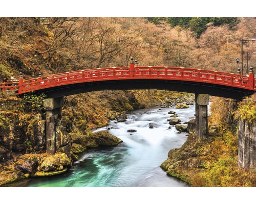 Fototapete Papier 97380 Nikko Sacred Shinkyo Bridge 7-tlg. 350 x 260 cm
