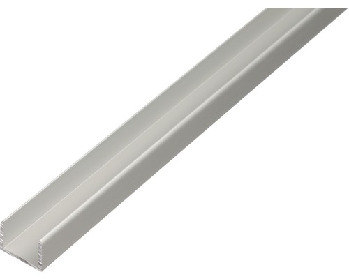 U-Profil Aluminium silber 19,9 x 15 x 2 mm 2,0 mm , 2 m
