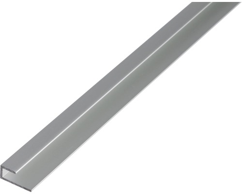 Abschlussprofil Aluminium silber 20 x 9 x 10 mm 1,5 mm , 1 m Aluminium U-Profil