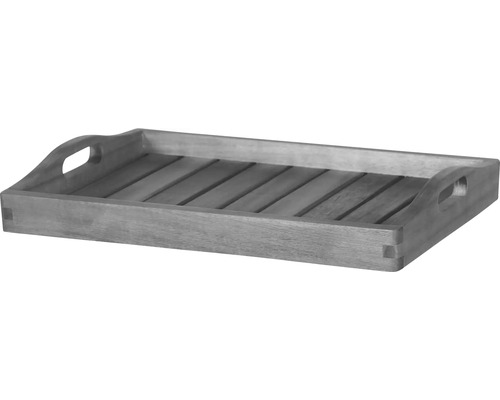 Holztablett mit Griffen