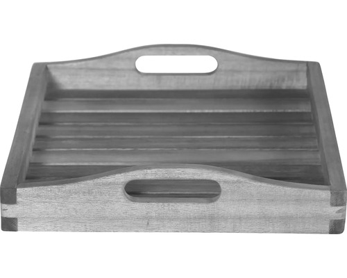 Holztablett mit Griffen