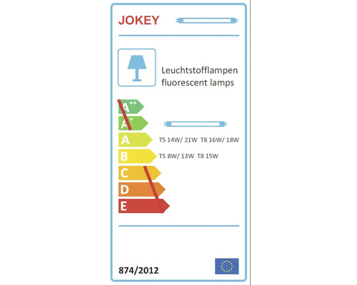 Jokey Energielabel für Leuchtstofflampen