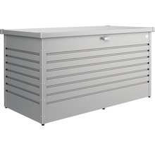 Aufbewahrungsbox aus Metall mit horizontalen Rillen