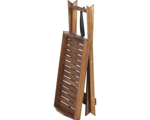 Holztablett mit Tablettständer zusammengeklappt