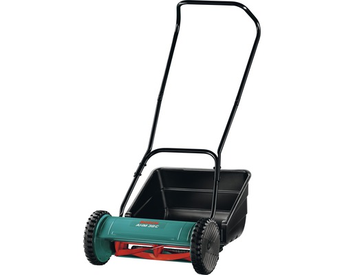 Handrasenmäher mit Fangkorb für Gartenarbeiten