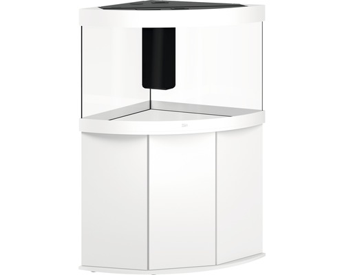 Eckaquarium mit Unterschrank