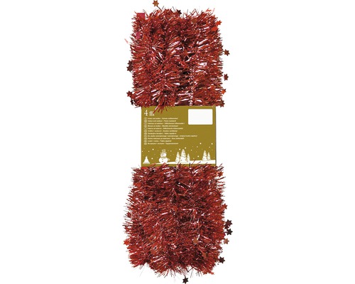 Christbaumschmuck Girlande Sternchen 400 cm rot