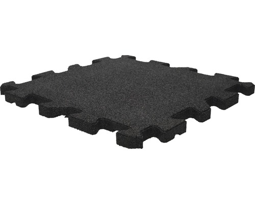 Schwarze Gummimatte mit Puzzleverbindung