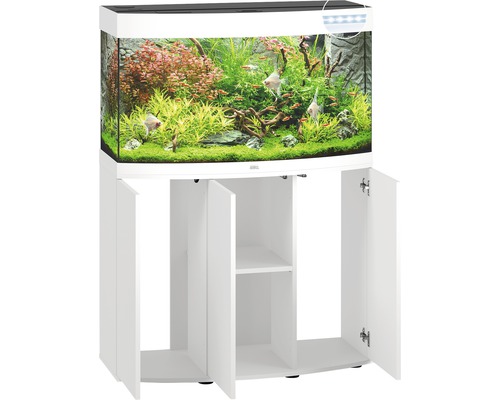 Aquarium mit Unterschrank und Fischbesatz