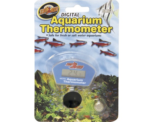 Thermometer AquaParts digital schwarz/transparent