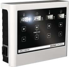 Elementsauna Karibu Petalit inkl. 9 kW Bio Ofen u.ext.Steuerung mit Dachkranz und und bronzierter Ganzglastüre-thumb-6 Elementsauna Karibu Petalit inkl. 9 kW Bio Ofen u.ext.Steuerung mit Dachkranz und und bronzierter Ganzglastüre-thumb-6