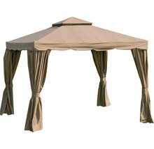 Pavillon mit Vorhängen