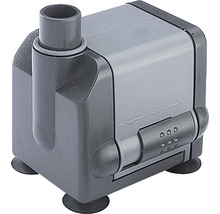 Aquariumpumpe mit einem Auslassrohr und Saugnäpfen.