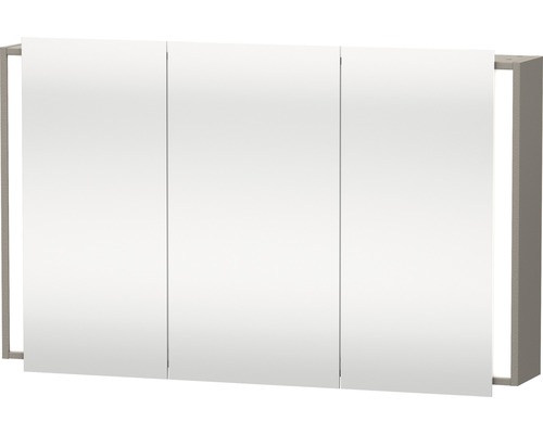 LED-Spiegelschrank Duravit Ketho 3-türig 120x75x18 cm graphit matt-0