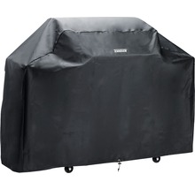 Schwarze Grillabdeckung der Marke Tenneker zum Schutz eines Grills.