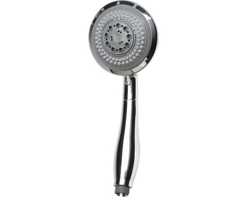 Handbrause Sanotechnik AS403K Ø 10 cm 5-fach verstellbar chrom Handbrause aus Metall mit mehreren Strahlarten