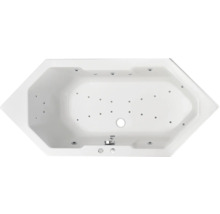 Aufsicht auf eine Whirlpool Badewanne