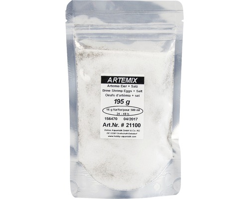 Packung Artemix Artemia Eier mit Salz, 195 Gramm