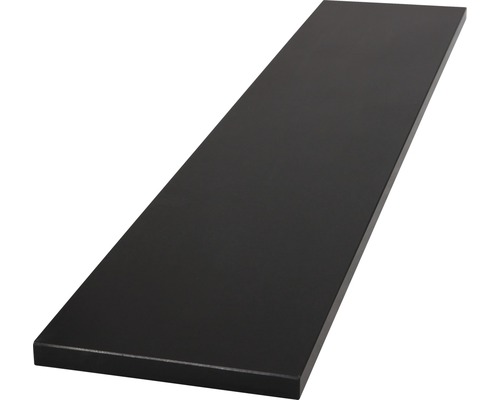 Fensterbank Innen Agglo Schwarz 101x20 cm Schwarzes Regalbrett