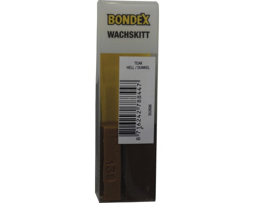Bondex Wachskitt Teak hell und dunkel