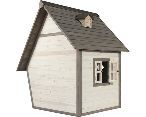 Spielhaus aus Holz mit Fenster und Dach