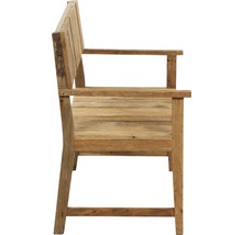 Holzgartenbank mit Armlehnen