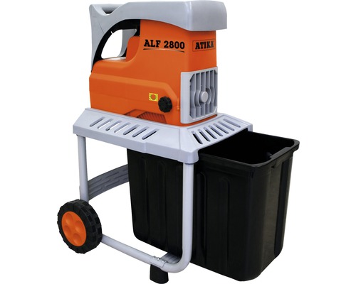 Gartenhäcksler mit Auffangbehälter