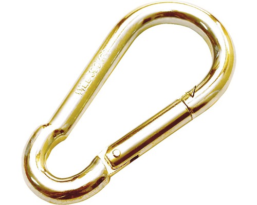 Karabinerhaken mit einer Tragfähigkeit von 300 Kilogramm