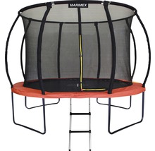 Trampolin mit Sicherheitsnetz und Leiter