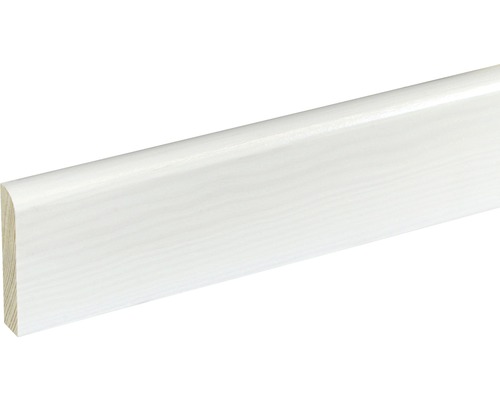 Sockelleiste SF378/S0587 Konsta Fichte lackiert 11x58x2400 mm Weiße Fußleiste aus Holz