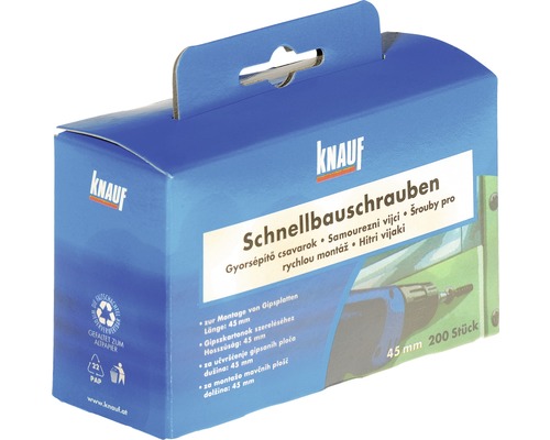 Verpackung Schnellbauschrauben 45 mm 200 Stück von Knauf