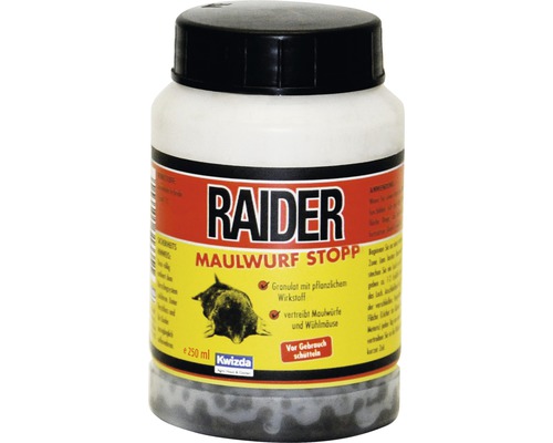 Maulwurf- & Wühlmaus-Stopp Raider Granulat, 250 ml