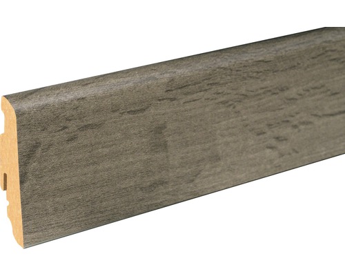 SKANDOR Sockelleiste Eiche grau Country FU060L 19 x 58 x 2400 mm Sockelleiste mit Holzstruktur