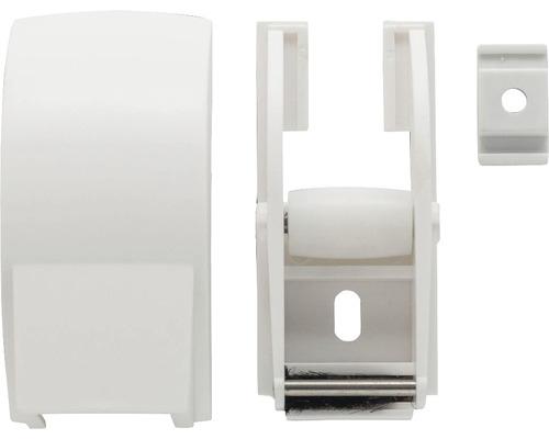 Rollladenführung mit Rollladenkasten und Führungsklotz