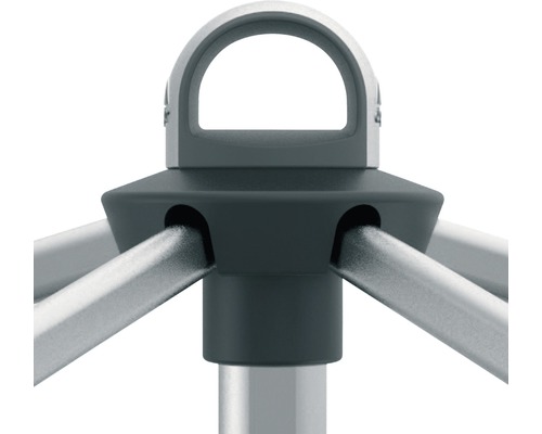 Detailansicht eines Pavillon-Gestells mit Verbindungsstück