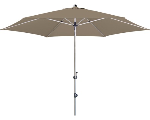 Sonnenschirm Mittelstockschirm Doppler Polyester (PES) beige Quadratischer Sonnenschirm mit Mittelmast