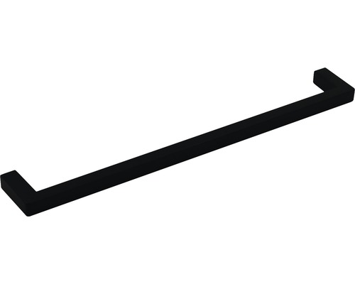 Schwarzer Handtuchhalter zur Wandmontage