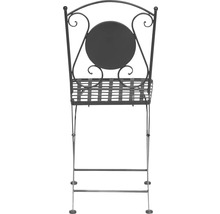 Dekorativer Pflanzenständer aus Metall mit runder Rückenlehne