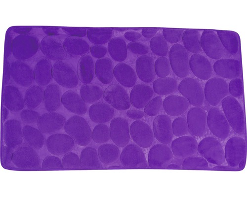Badteppich Msv Kiesel 50x80 cm violett