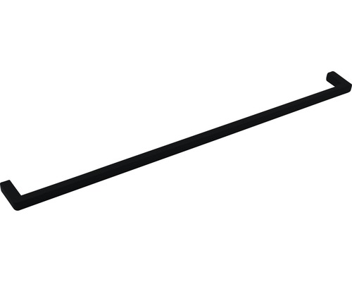 Schwarzer Handtuchhalter zur Wandmontage