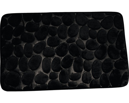 Badteppich Msv Pebbles 50x80 cm schwarz