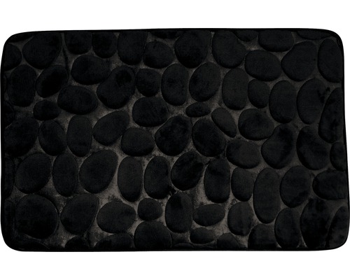 Badteppich Msv Pebbles 40x60 cm schwarz