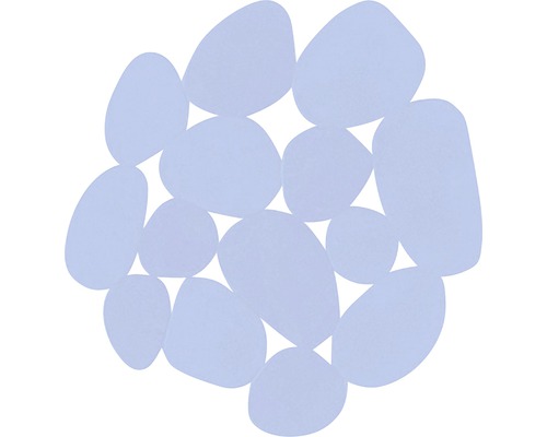 Anti-Rutsch-Sticker Msv Kiesel 12,2x13 cm 4 Stück blau