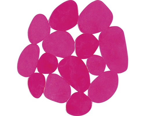 Anti-Rutsch-Sticker Msv Kiesel 12,2x13 cm 4 Stück pink