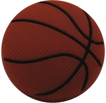 Knopf Kunststoff Basketball Ø 39 mm braun