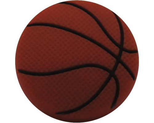 Knopf Kunststoff Basketball Ø 39 mm braun